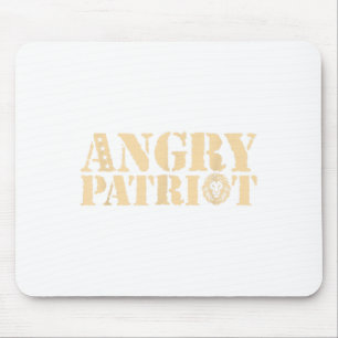 Angry Patriot American Flag Us Patriot Design Wome Mouse Mat