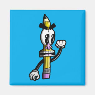 Angry Pencil Full Body Magnet