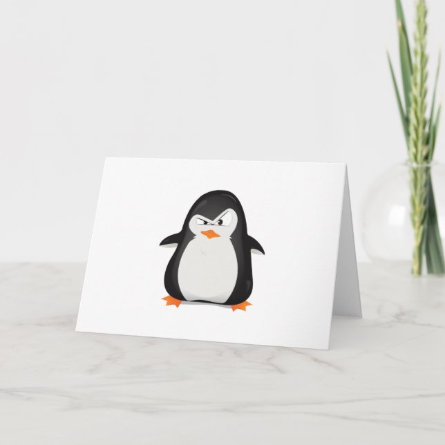 Angry Penguin Card (Front)