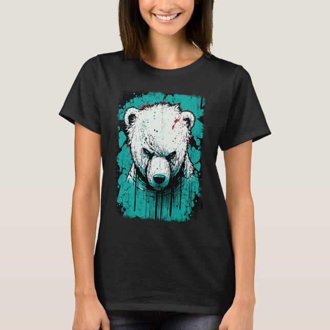 Angry Polar Bear T-Shirt (Front)