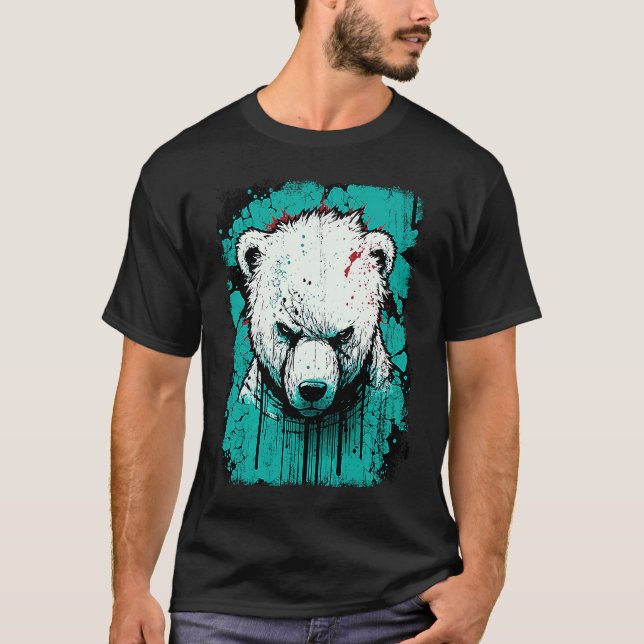 Angry Polar Bear T-Shirt (Front)