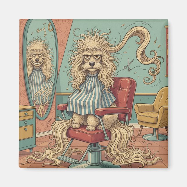 Angry Poodle  Magnet (Front)