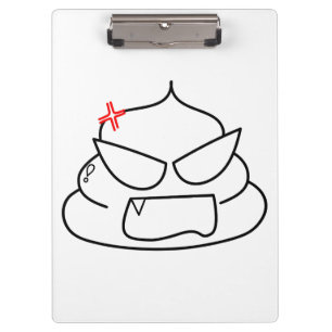 Angry Poop - Brootsch the PooPoo Clipboard