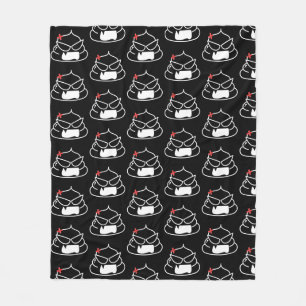 Angry Poop - Brootsch the PooPoo Fleece Blanket