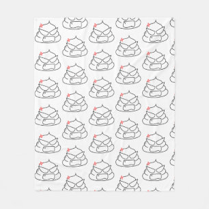 Angry Poop - Brootsch the PooPoo Fleece Blanket