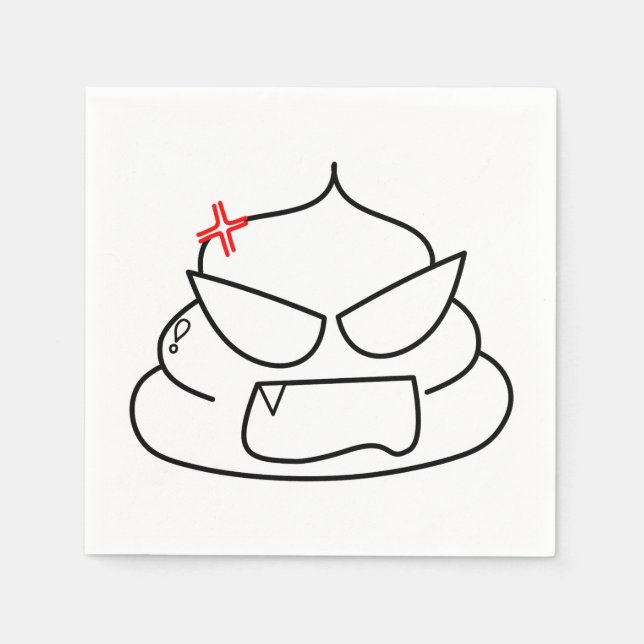 Angry Poop - Brootsch the PooPoo Napkin (Front)