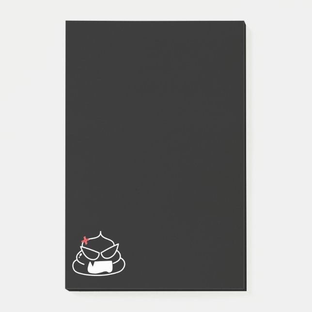 Angry Poop - Brootsch the PooPoo Post-it Notes (Front)