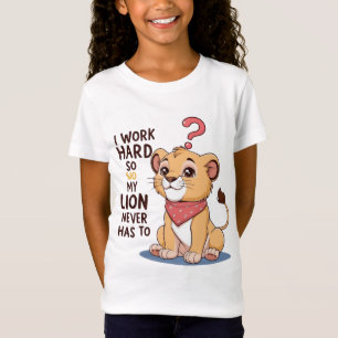 Angry Puff Lion – Cute Cartoon Lion Cub T-Shirt
