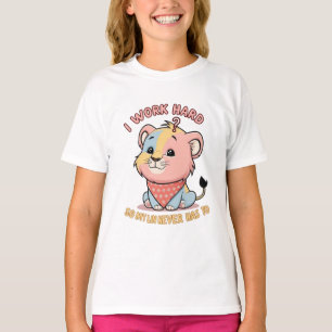 Angry Puff Lion – Cute Cartoon Lion Cub T-Shirt