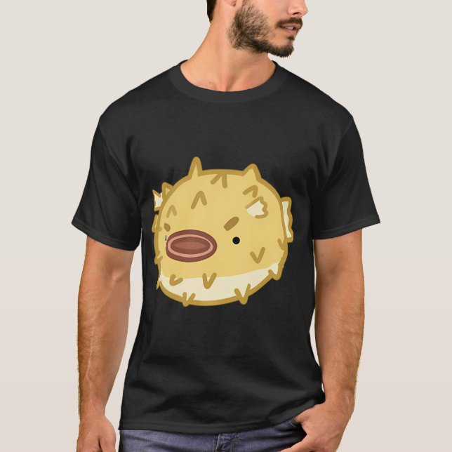 Angry pufferfish - white T-Shirt (Front)