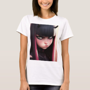 Angry Punk Rocker Girl T-Shirt