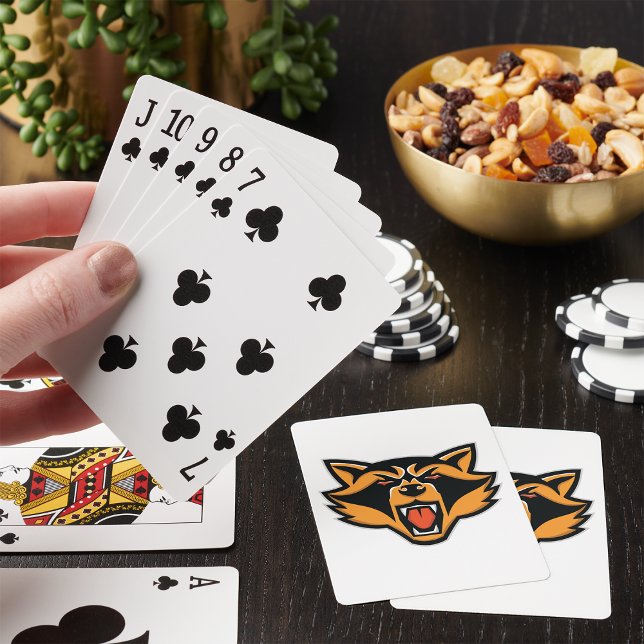 Angry Raccoon Face Playing Cards (Creator Uploaded)