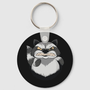 Angry Racoon Key Ring