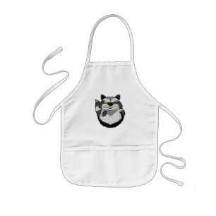 Angry Racoon Kids Apron