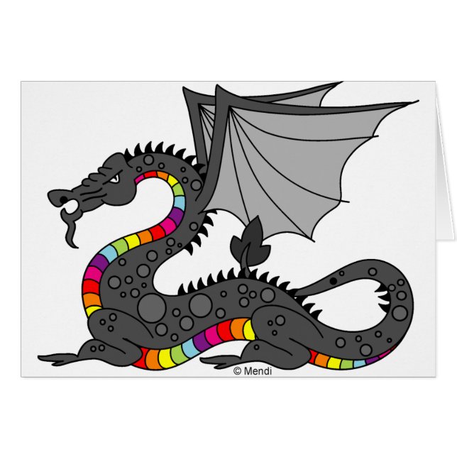 Angry Rainbow Dragon (Front Horizontal)