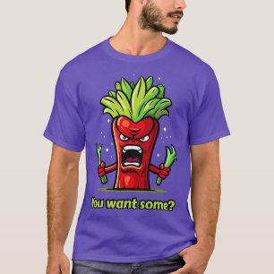 Angry Red Celery Vegetables T-Shirt