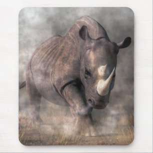 Angry Rhino Mouse Mat