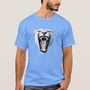 Angry Roaring Tiger Face Design T-Shirt
