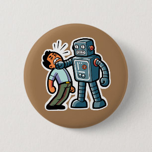 Angry Robot 6 Cm Round Badge