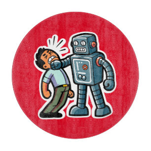 Angry Robot Cutting Board