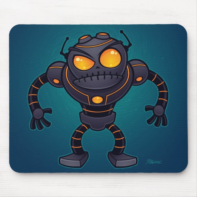 Angry Robot Mouse Mat (Front)