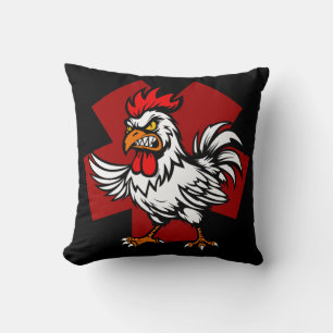 Angry Rooster Cushion