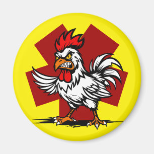 Angry Rooster Magnet
