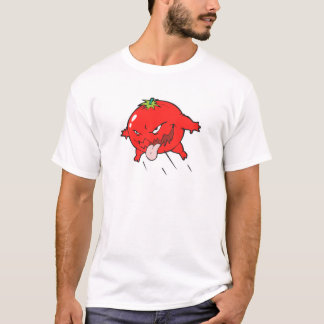 angry rotten tomato cartoon character T-Shirt