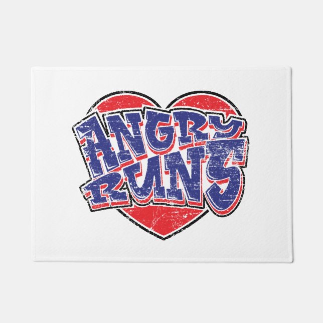 Angry Runs fans design v2  Doormat (Front)