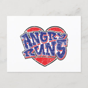 Angry Runs fans design v2  Holiday Postcard