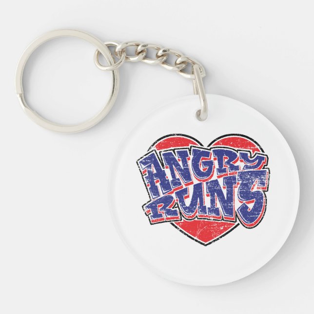 Angry Runs fans design v2  Key Ring (Front)