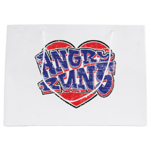 Angry Runs fans design v2  Large Gift Bag