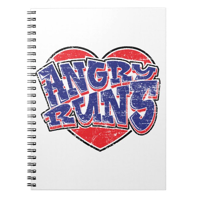 Angry Runs fans design v2  Notebook (Front)
