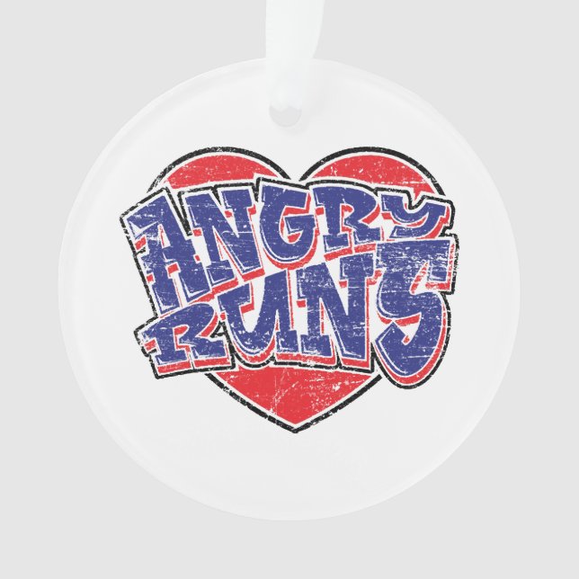 Angry Runs fans design v2  Ornament (Front)