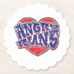 Angry Runs fans design v2 Paper Coaster
