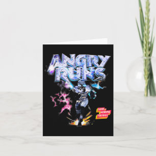 Angry Runs Good Morning Football Sport Lover Vinta Card