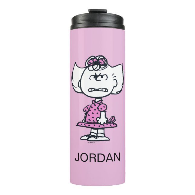 Angry Sally | Add Your Name Thermal Tumbler (Front)