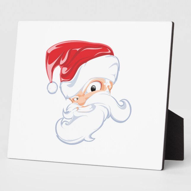 Angry Santa Claus Cartoon Plaque (Side)