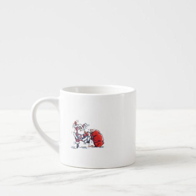 Angry Santa espresso mug (Left)