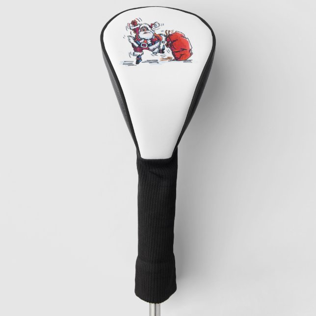 Angry Santa golf club driver cover (Front)