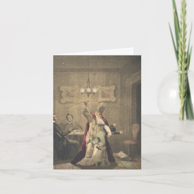 Angry Santa Holiday Card (Front)