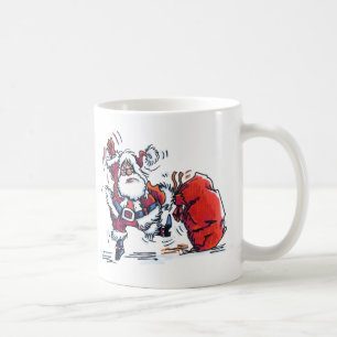Angry Santa left hand mug