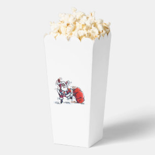 Angry Santa popcorn boxes