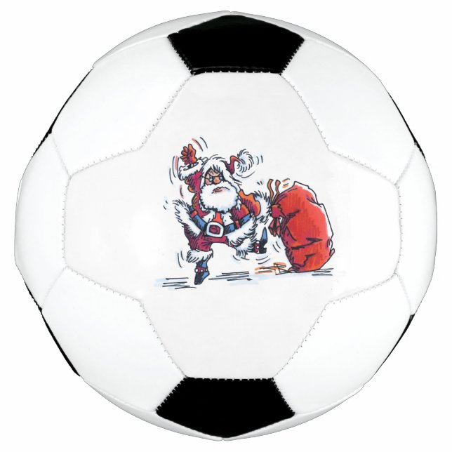 Angry Santa soccer ball (Front)
