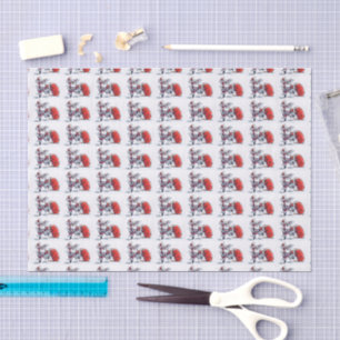 Angry Santa tissue paper