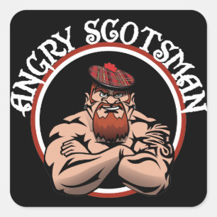 Angry Scotsman 2015 Square Sticker