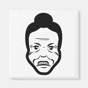 Angry Senior Fridge Magnet