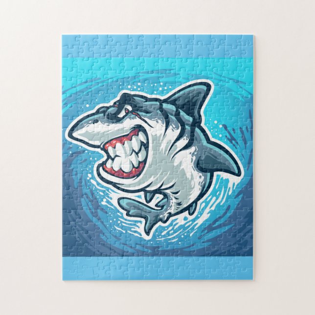 Angry Shark Jigsaw Puzzle (Vertical)