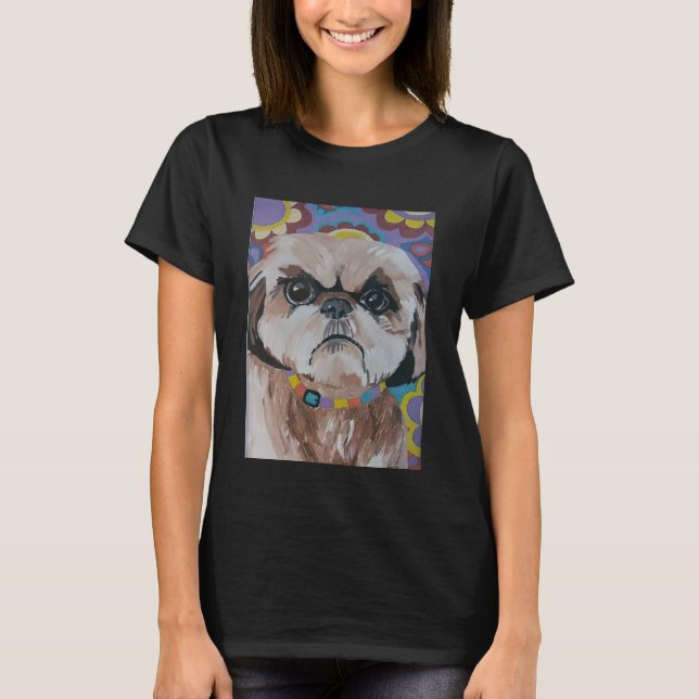 Angry Shi Tzu  T-Shirt (Front)