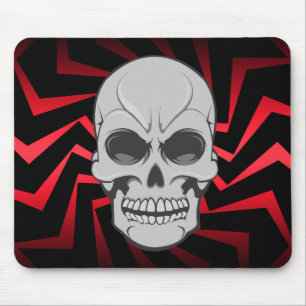 Angry Skull: Vector Illustration: Custom Mousepad